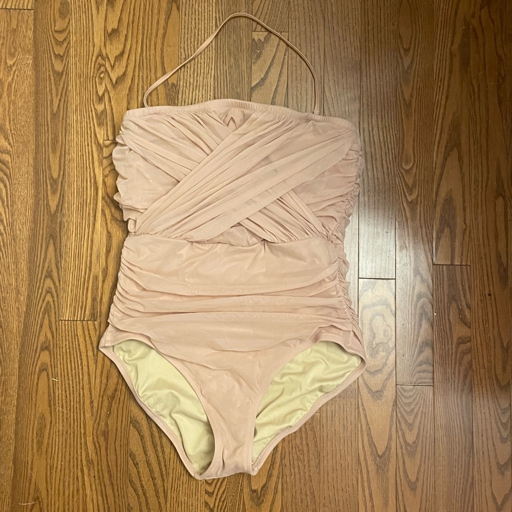 Blush Jcrew one piece swim suit size 12